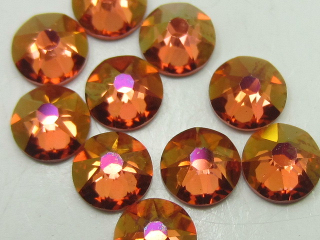 72 pcs. 20ss ROSE BRANDY FLATBACK European Rhinestones